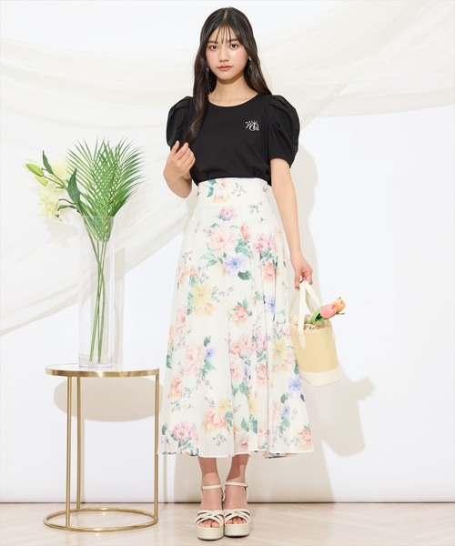 WILLSELECTION（ウィルセレクション）の「タックスリーブロゴ刺繍トップス（Tシャツ/カットソー・レディース・ブラック/オフホワイト/ピンク/ミント・FREE）」の18枚目の写真