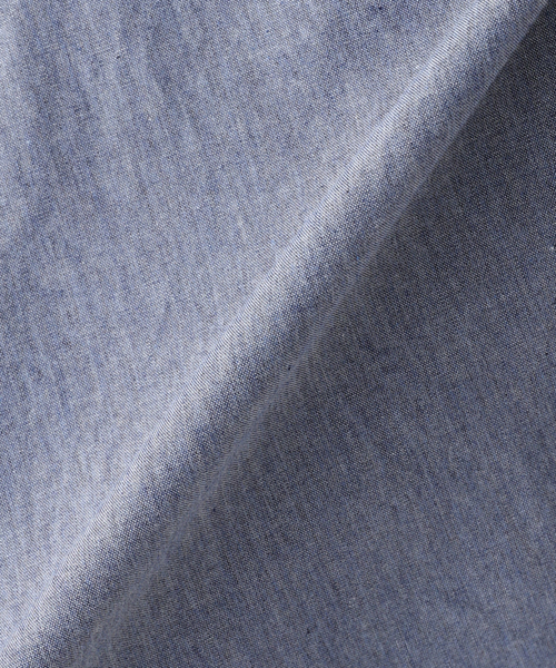 GUY ROVER（ギローバー）の「GUY ROVER (ギローバー) Chambrey Cutaway Shirts 551400/3850W2410L（シャツ/ブラウス・メンズ・ネイビー/ダークブルー・SMALL/X-LARGE/LARGE/MEDIUM）」の4枚目の写真