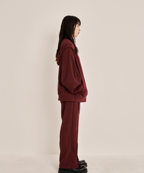 Nora Lily（ノラリリー）の「【Nora Lily】Emboss Side Slit Pants（スウェットパンツ・メンズ・ブラック/カーキ/ブラウン・FREE）」の19枚目の写真