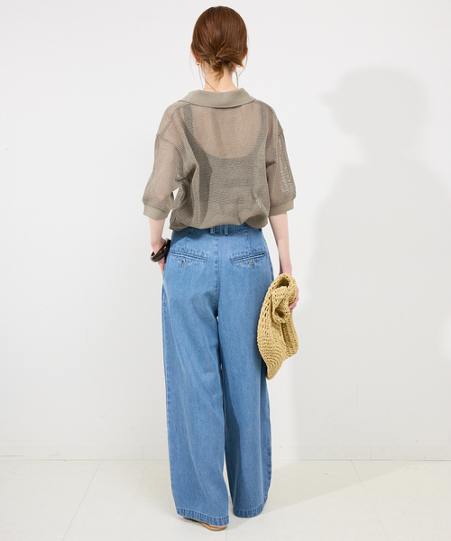 メッシュスキッパープルオーバー（Tシャツ／カットソー）｜SLOBE