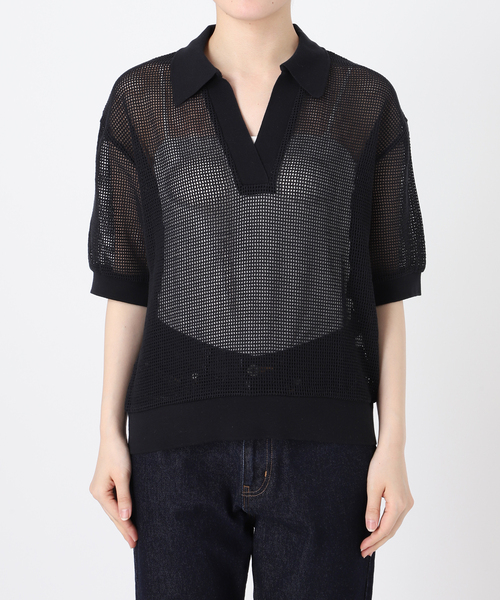 SLOBE IENA（スローブイエナ）の「メッシュスキッパープルオーバー（Tシャツ/カットソー・レディース・ブラック/カーキ/ベージュ・FREE）」の19枚目の写真