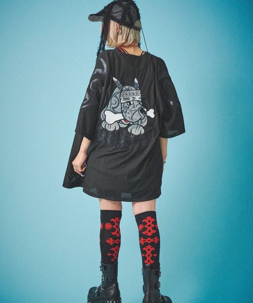 GALFY(ガルフィー)の「GALFY-部族長メッシュシャツ(その他トップス・メンズ・ブラック/ホワイト・L/XL)」の20枚目の写真