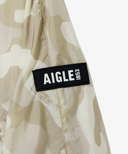 AIGLE（エーグル）の「UVカット 撥水パッカブルプリントナイロンジャケット フラワー柄 カモフラージュ柄（ナイロンジャケット・レディース・ホワイト/オフホワイト・38/36/40）」の17枚目の写真
