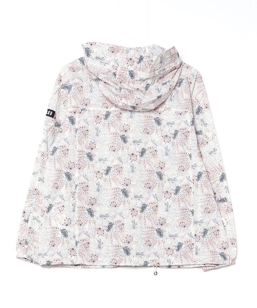 AIGLE（エーグル）の「UVカット 撥水パッカブルプリントナイロンジャケット フラワー柄 カモフラージュ柄（ナイロンジャケット・レディース・ホワイト/オフホワイト・38/36/40）」の15枚目の写真