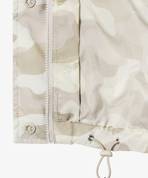AIGLE（エーグル）の「UVカット 撥水パッカブルプリントナイロンジャケット フラワー柄 カモフラージュ柄（ナイロンジャケット・レディース・ホワイト/オフホワイト・38/36/40）」の14枚目の写真