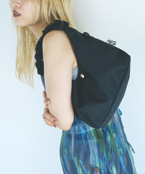 Drifter（ドリフター）の「【Drifter】 ギャザー ハンドル 2WAY バッグ（ハンドバッグ・レディース・ブラック・フリー）」の19枚目の写真