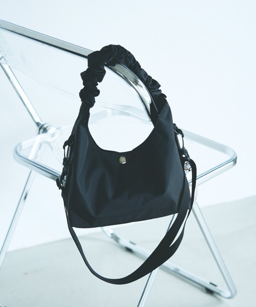 Drifter（ドリフター）の「【Drifter】 ギャザー ハンドル 2WAY バッグ（ハンドバッグ・レディース・ブラック・フリー）」の21枚目の写真