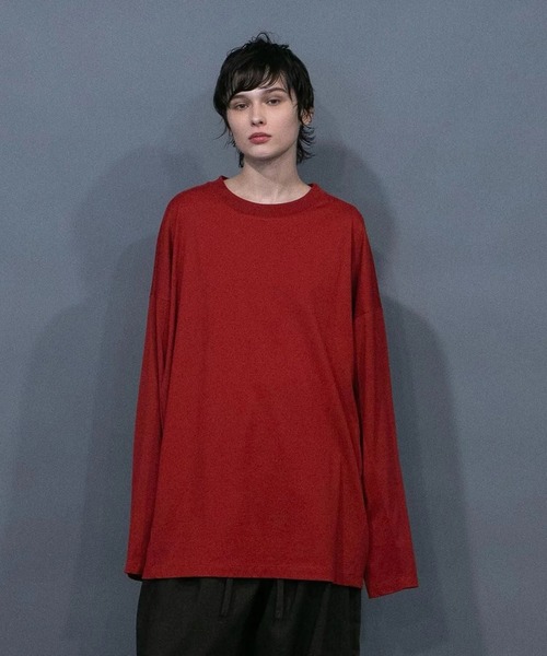 my beautiful landlet(マイビューティフルランドレット)の「【my beautiful landlet】 GIZANDY JERSEY L/S TEE(Tシャツ/カットソー・メンズ・ブラック/オリーブ/ホワイト/レッド/グリーン・1/0)」の5枚目の写真