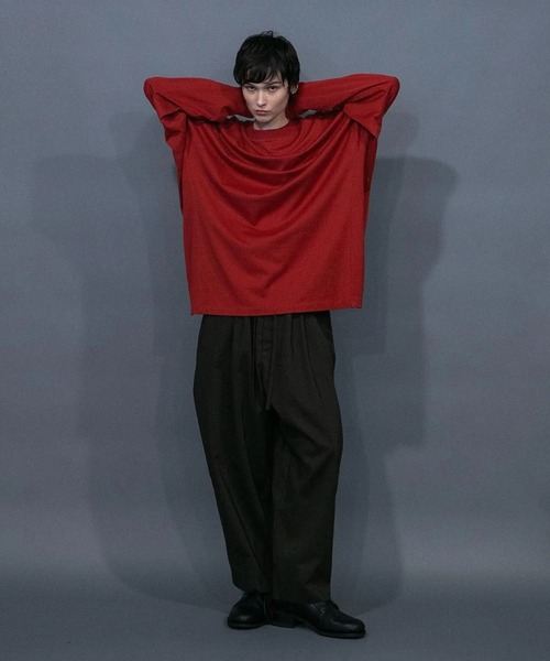 my beautiful landlet(マイビューティフルランドレット)の「【my beautiful landlet】 GIZANDY JERSEY L/S TEE(Tシャツ/カットソー・メンズ・ブラック/オリーブ/ホワイト/レッド/グリーン・1/0)」の12枚目の写真