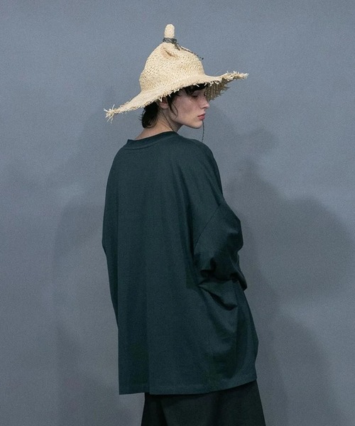 my beautiful landlet(マイビューティフルランドレット)の「【my beautiful landlet】 GIZANDY JERSEY L/S TEE(Tシャツ/カットソー・メンズ・ブラック/オリーブ/ホワイト/レッド/グリーン・1/0)」の9枚目の写真