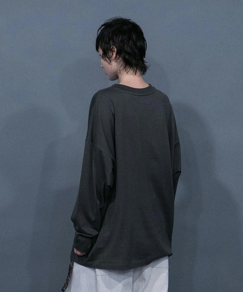 my beautiful landlet(マイビューティフルランドレット)の「【my beautiful landlet】 GIZANDY JERSEY L/S TEE(Tシャツ/カットソー・メンズ・ブラック/オリーブ/ホワイト/レッド/グリーン・1/0)」の6枚目の写真