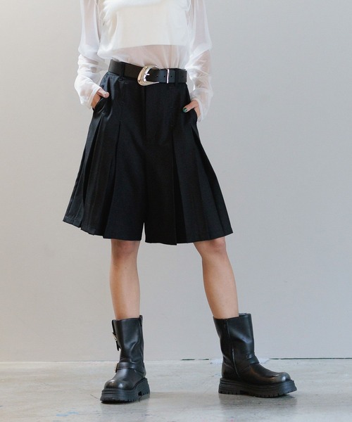 PAGEBOY（ページボーイ）の「プリーツハーフパンツ（その他