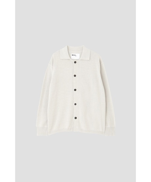 MHL.（エムエイチエル）の「COATED DRY COTTON（カーディガン/ボレロ・メンズ・ネイビー/グレー系その他・MEDIUM/LARGE）」の5枚目の写真