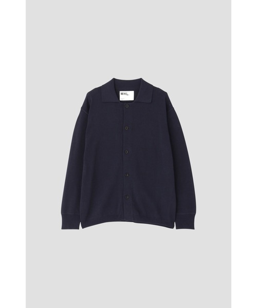 MHL.（エムエイチエル）の「COATED DRY COTTON（カーディガン/ボレロ・メンズ・ネイビー/グレー系その他・MEDIUM/LARGE）」の8枚目の写真