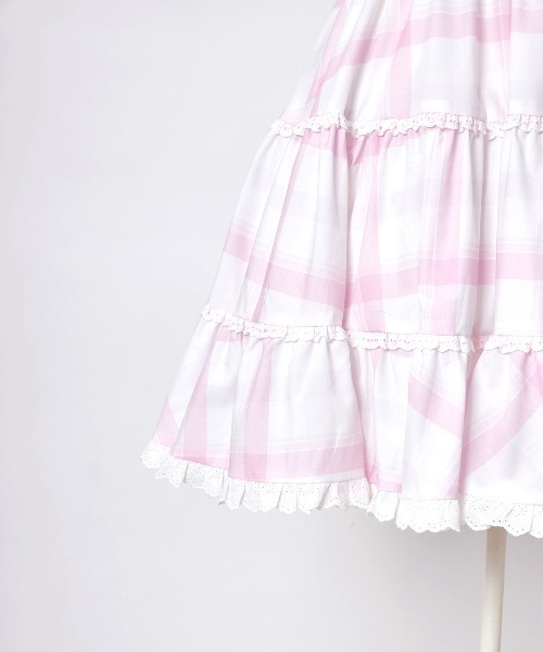 mellfy memory(メルフィーメモリー)の「Feeling happy lace ワンピース(ワンピース・レディース・ピンク/ホワイト・M/S)」の8枚目の写真
