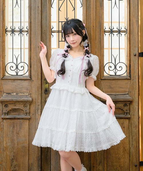 【新品未使用未開封】Felicitest ≠ME ノイミー ワンピース Feeling happy lace ワンピース（ワンピース）｜mellfy memory