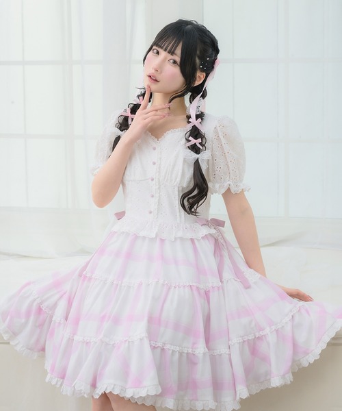 Feeling happy lace ワンピース（ワンピース）｜mellfy memory