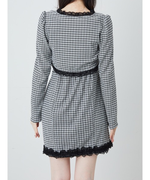 Ank Rouge（アンクルージュ）の「おなかチラ開きアンサンブル（ワンピース・レディース・ピンク/ブラック/レッド・M）」の10枚目の写真