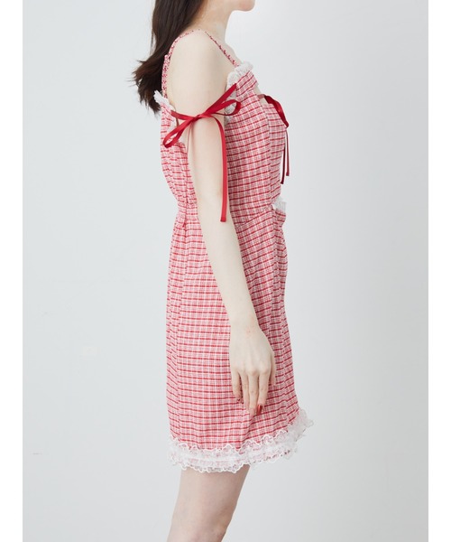 Ank Rouge（アンクルージュ）の「おなかチラ開きアンサンブル（ワンピース・レディース・ピンク/ブラック/レッド・M）」の18枚目の写真