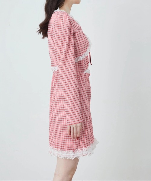 Ank Rouge(アンクルージュ)の「おなかチラ開きアンサンブル(ワンピース・レディース・ピンク/ブラック/レッド・M)」の18枚目の写真