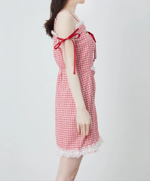 Ank Rouge(アンクルージュ)の「おなかチラ開きアンサンブル(ワンピース・レディース・ピンク/ブラック/レッド・M)」の22枚目の写真