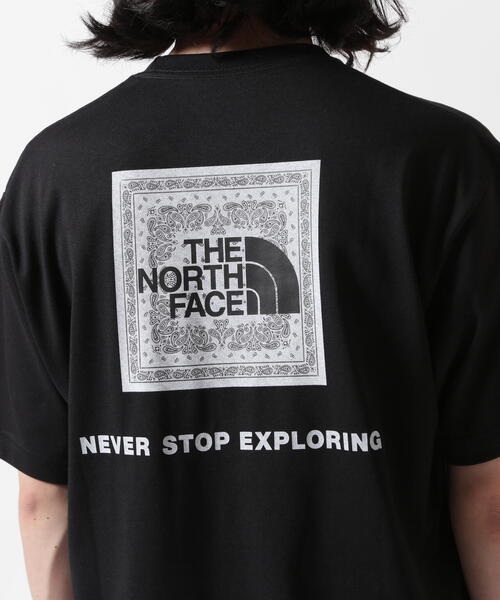 THE NORTH FACE(ザノースフェイス)の「THE NORTH FACE (ザ・ノース・フェイス)S/S Bandana Square logo Tee NT32446 / 吸汗速乾(Tシャツ/カットソー・メンズ・ホワイト/ブラック・L/M/XL)」の9枚目の写真
