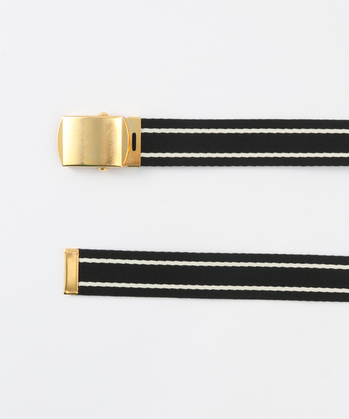 SLOBE IENA（スローブイエナ）の「HaddonJones/ハッドンアンドジョーンズ ラインガチャベルト HL46（ベルト・レディース・ベージュ/ブラック・FREE）」の7枚目の写真