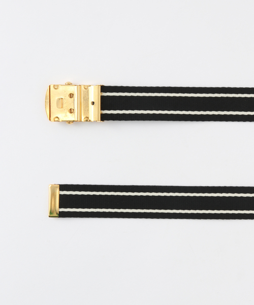 SLOBE IENA（スローブイエナ）の「HaddonJones/ハッドンアンドジョーンズ ラインガチャベルト HL46（ベルト・レディース・ベージュ/ブラック・FREE）」の6枚目の写真