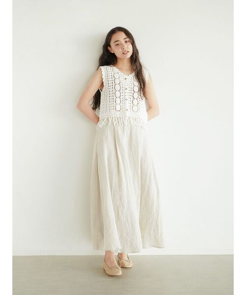 FIKA.(フィーカ)の「Scalloped crochet vest(その他トップス・レディース・オフホワイト・MEDIUM)」の8枚目の写真