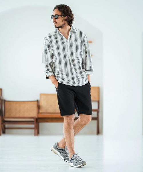 Magine(マージン)の「mp13466-Surf Knit Fabric Short Pants ショートパンツ(その他パンツ・メンズ・ブラック/グレー/チャコール・44/46/48)」の20枚目の写真