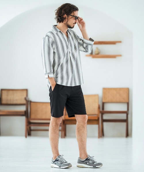 Magine(マージン)の「mp13466-Surf Knit Fabric Short Pants ショートパンツ(その他パンツ・メンズ・ブラック/グレー/チャコール・44/46/48)」の19枚目の写真