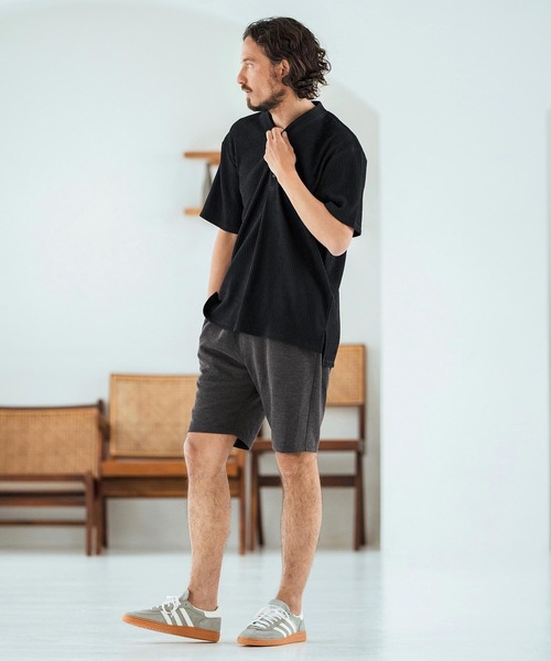 Magine(マージン)の「mp13466-Surf Knit Fabric Short Pants ショートパンツ(その他パンツ・メンズ・ブラック/グレー/チャコール・44/46/48)」の12枚目の写真