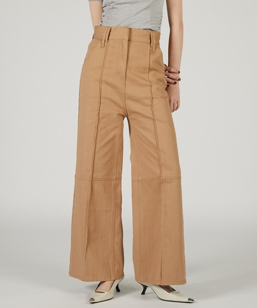 PRANK PROJECT（プランクプロジェクト）の「スーパーハイウエストバックヘムファスナーデニム / Super High Waist Back Hem Zipper Denim（デニムパンツ・レディース・ネイビー/ベージュ/ブルー・36/38）」の21枚目の写真