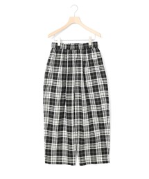 MidiUmi ワイドイージーパンツチェック