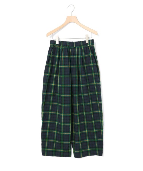 MidiUmi(ミディウミ)の「MidiUmi ワイドイージーパンツチェック(その他パンツ・レディース・ブラック/ネイビー/イエロー・FREE)」の4枚目の写真