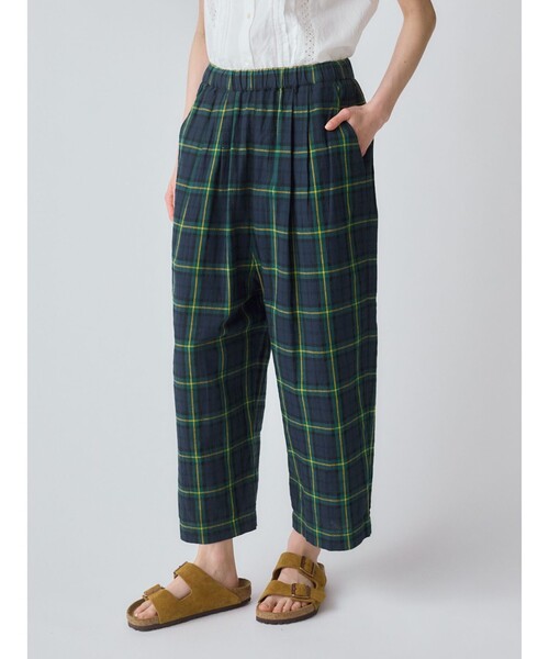 MidiUmi(ミディウミ)の「MidiUmi ワイドイージーパンツチェック(その他パンツ・レディース・ブラック/ネイビー/イエロー・FREE)」の12枚目の写真