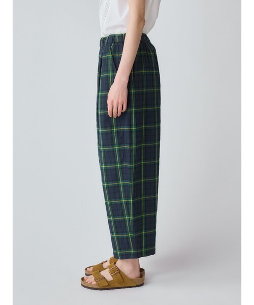 MidiUmi(ミディウミ)の「MidiUmi ワイドイージーパンツチェック(その他パンツ・レディース・ブラック/ネイビー/イエロー・FREE)」の13枚目の写真