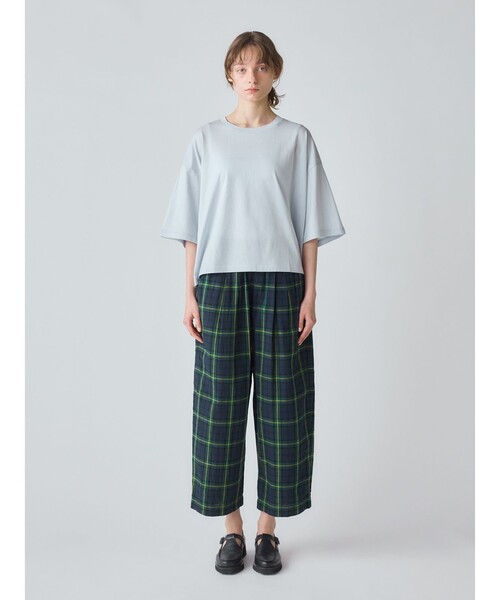 MidiUmi(ミディウミ)の「MidiUmi ワイドイージーパンツチェック(その他パンツ・レディース・ブラック/ネイビー/イエロー・FREE)」の16枚目の写真