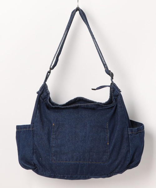 ■S'AIME■デニム 2WAY マルチポケット ショルダーバッグ/送料込 台湾 S'AIME デニム 2WAY マルチポケット ショルダーバッグ