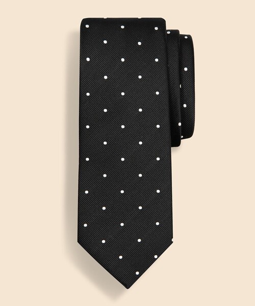 BROOKS BROTHERS（ブルックスブラザーズ）の「シルク　ドット　レップタイ　Made in USA（ネクタイ・メンズ・ライトブルー/ピンク/ホワイト×ネイビー/グレー/ブラック×ホワイト・ONE SIZE）」の3枚目の写真