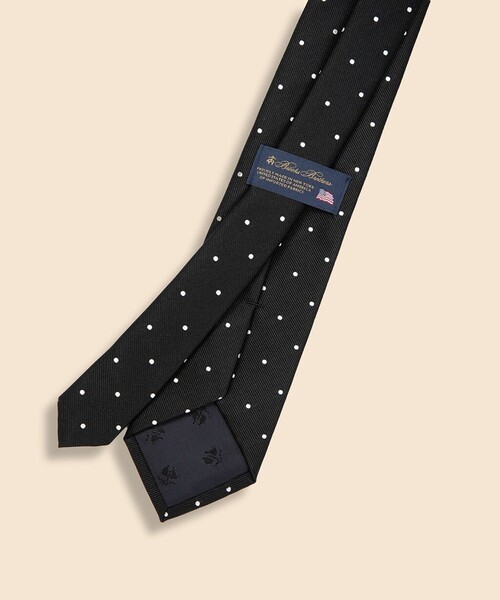 BROOKS BROTHERS（ブルックスブラザーズ）の「シルク　ドット　レップタイ　Made in USA（ネクタイ・メンズ・ライトブルー/ピンク/ホワイト×ネイビー/グレー/ブラック×ホワイト・ONE SIZE）」の6枚目の写真