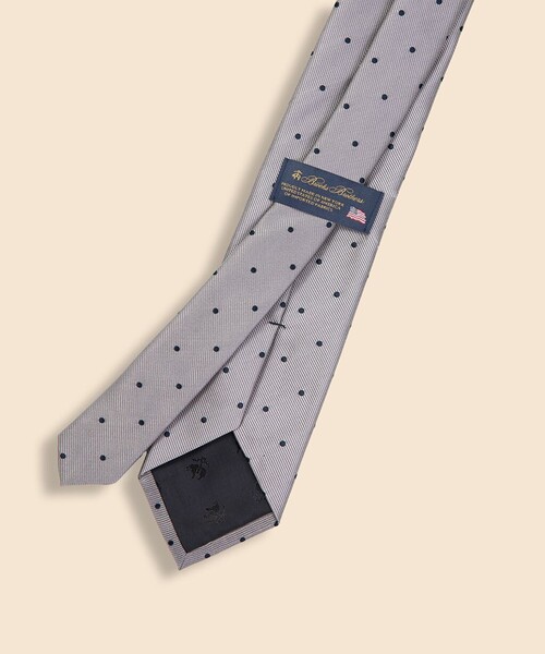 BROOKS BROTHERS（ブルックスブラザーズ）の「シルク　ドット　レップタイ　Made in USA（ネクタイ・メンズ・ライトブルー/ピンク/ホワイト×ネイビー/グレー/ブラック×ホワイト・ONE SIZE）」の7枚目の写真