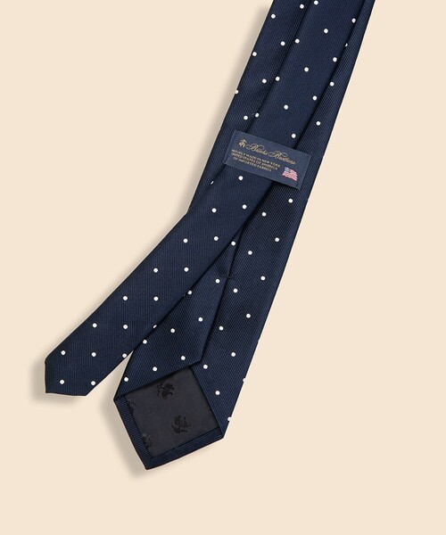 BROOKS BROTHERS（ブルックスブラザーズ）の「シルク　ドット　レップタイ　Made in USA（ネクタイ・メンズ・ライトブルー/ピンク/ホワイト×ネイビー/グレー/ブラック×ホワイト・ONE SIZE）」の9枚目の写真