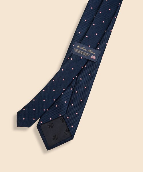 BROOKS BROTHERS（ブルックスブラザーズ）の「シルク　ドット　レップタイ　Made in USA（ネクタイ・メンズ・ライトブルー/ピンク/ホワイト×ネイビー/グレー/ブラック×ホワイト・ONE SIZE）」の10枚目の写真