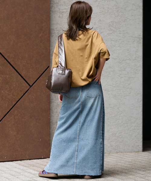 JOURNAL STANDARD relume（ジャーナルスタンダード　レリューム）の「《追加2》9oz C/R ジョイントデニムスカート（デニムスカート・レディース・ブルー・36/38）」の4枚目の写真