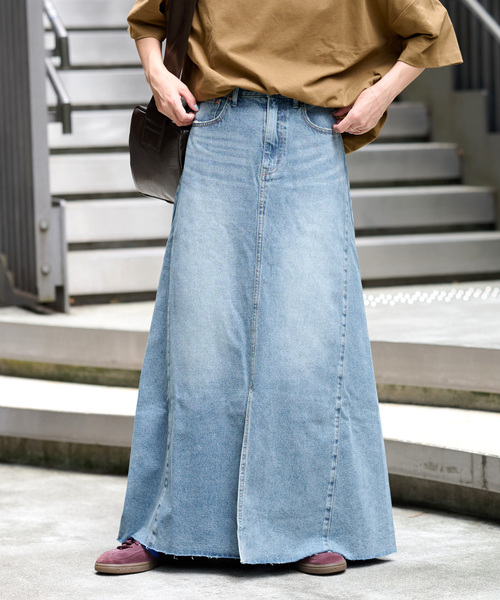 JOURNAL STANDARD relume（ジャーナルスタンダード　レリューム）の「《追加2》9oz C/R ジョイントデニムスカート（デニムスカート・レディース・ブルー・36/38）」の5枚目の写真