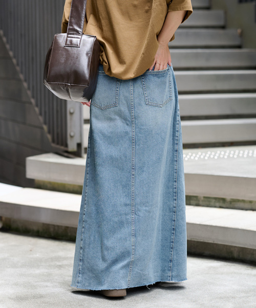 JOURNAL STANDARD relume（ジャーナルスタンダード　レリューム）の「《追加2》9oz C/R ジョイントデニムスカート（デニムスカート・レディース・ブルー・36/38）」の8枚目の写真