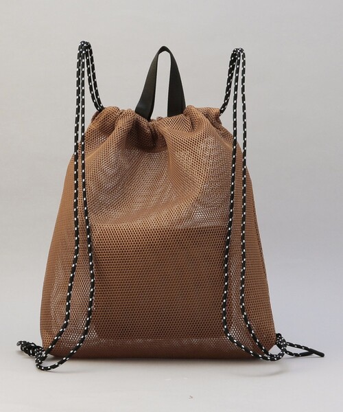 coen（コーエン）の「【C.mt】メッシュナップサック（バックパック/リュック・レディース・オフホワイト/ブラック/モカ・FREE）」の8枚目の写真
