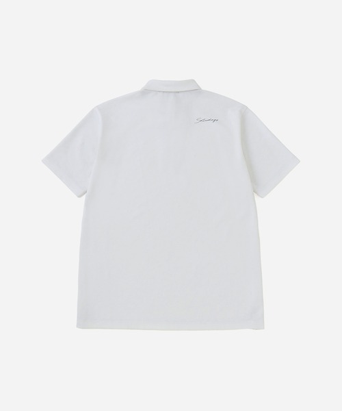 Saturdays Golf（サタデーズゴルフ）の「SS Jaquard Polo shirt（ポロシャツ・メンズ・ホワイト/ブラック・M/L/XL/S）」の12枚目の写真
