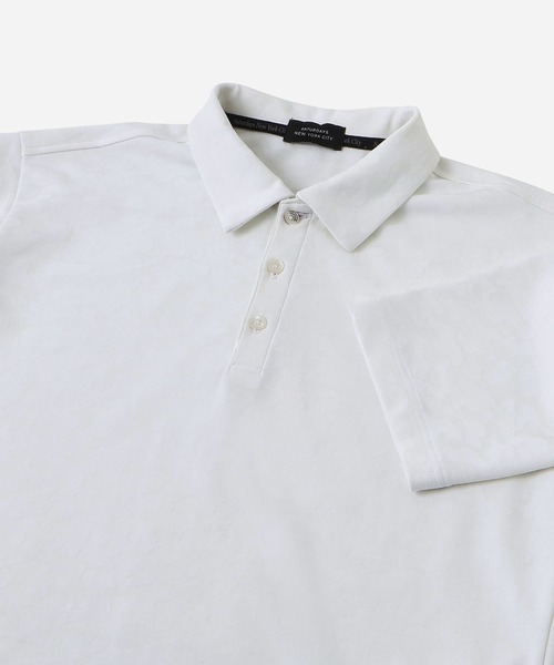 Saturdays Golf（サタデーズゴルフ）の「SS Jaquard Polo shirt（ポロシャツ・メンズ・ホワイト/ブラック・M/L/XL/S）」の13枚目の写真
